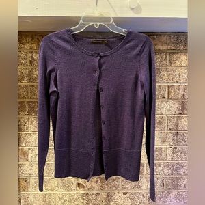 The Limited plum knit lightweight cardigan